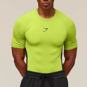 Gymshark Baselayer Compression Size Small Green (0720)